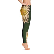 White Dahlia Leggings